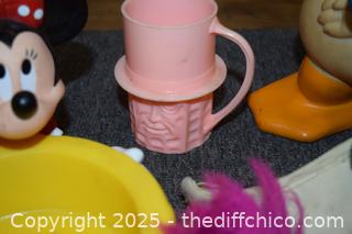 Mixed Lot of Vintage Disney Toys and More