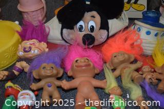 Mixed Lot of Vintage Disney Toys and More