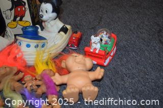 Mixed Lot of Vintage Disney Toys and More