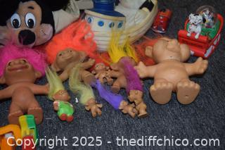 Mixed Lot of Vintage Disney Toys and More