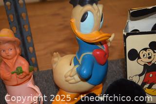 Mixed Lot of Vintage Disney Toys and More