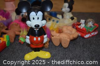 Mixed Lot of Vintage Disney Toys and More