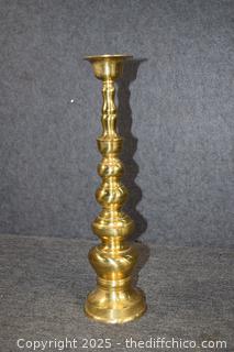 18in Tall Brass Candle Holder