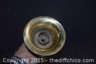 18in Tall Brass Candle Holder