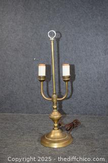 Working Vintage Brass Lamp