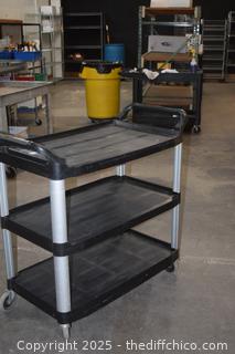 Rolling Rubbermaid Card-20in x 40in x 38in