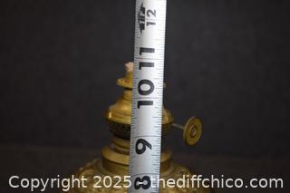 Vintage Brass Oil Lamp