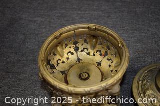 Vintage Brass Oil Lamp