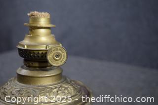 Vintage Brass Oil Lamp