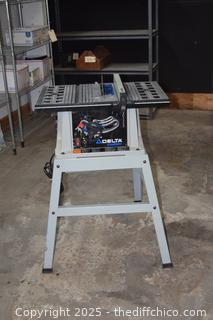 Working Delta Shop Master Saw-26in x 17in x 34 1/2in