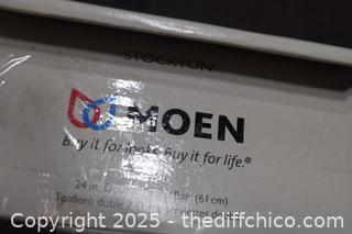 NIB Moen 24in Double Towel Bar