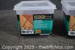 2 Containers of Deck Screws
