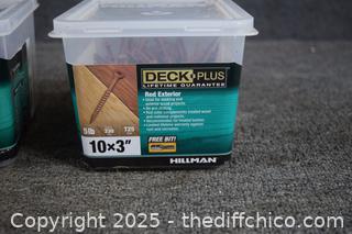 2 Containers of Deck Screws