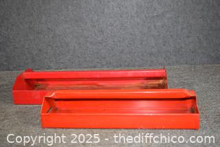 Red Tool Box Trays