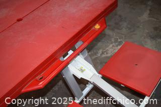 Folding Picnic Table - 34in x 54in x 27 1/2in