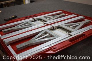 Folding Picnic Table - 34in x 54in x 27 1/2in