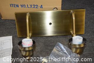 2 NIB Wall Mounted Lights