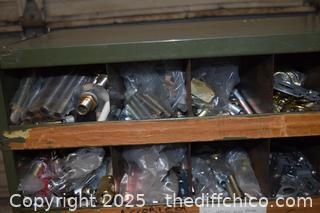 Metal Organizer plus Contents - 35in x 12in x 42in