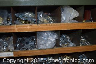 Metal Organizer plus Contents - 35in x 12in x 42in