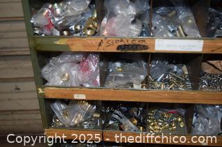 Metal Organizer plus Contents - 35in x 12in x 42in