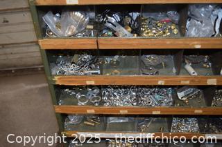 Metal Organizer plus Contents - 35in x 12in x 42in