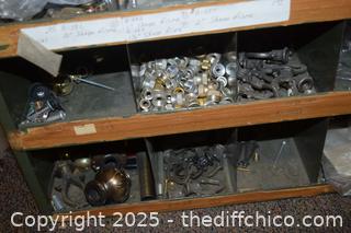 Metal Organizer plus Contents - 35in x 12in x 42in