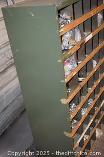 Metal Organizer plus Contents - 35in x 12in x 42in