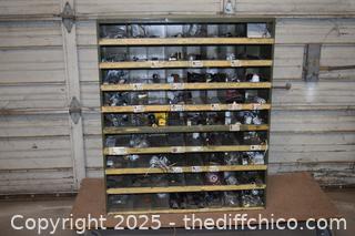 Metal Organizer plus Contents - 35in x 12in x 42in