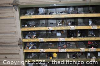 Metal Organizer plus Contents - 35in x 12in x 42in
