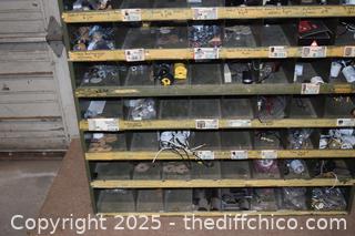 Metal Organizer plus Contents - 35in x 12in x 42in