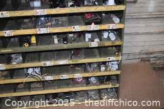 Metal Organizer plus Contents - 35in x 12in x 42in