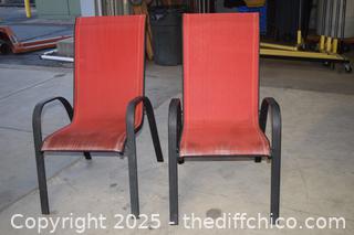 2 Patio Chairs - no material damage