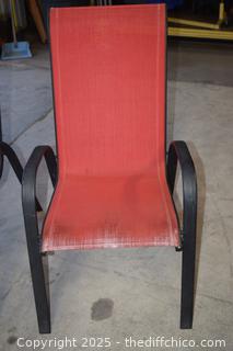 2 Patio Chairs - no material damage