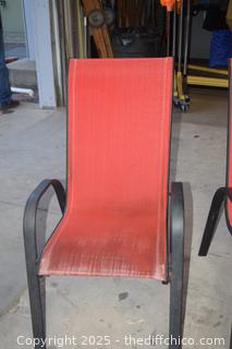 2 Patio Chairs - no material damage