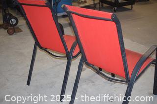 2 Patio Chairs - no material damage