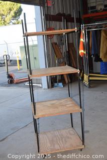 Rolling Shelf Unit - 24in x 24in x 71in