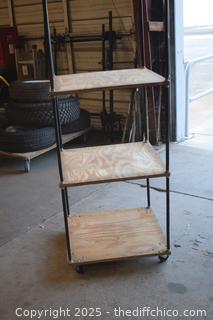 Rolling Shelf Unit - 24in x 24in x 71in