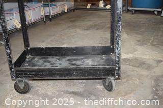 Rolling Metal Cart - 31in x 17in x 32in
