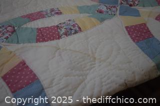 Hand Made Quilt-needs cleaning-80in x 101in