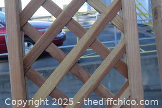 3 New Wood Trellis-17 1/4in x 99in 