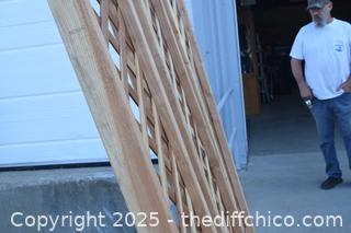 3 New Wood Trellis-17 1/4in x 99in 