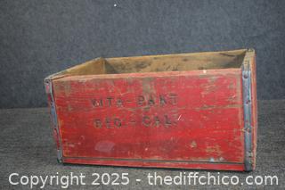 Vintage Wood Crate - 18in x 12in x 9in
