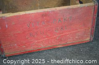 Vintage Wood Crate - 18in x 12in x 9in