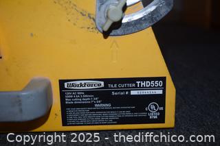 Work Force Tile Saw - Works