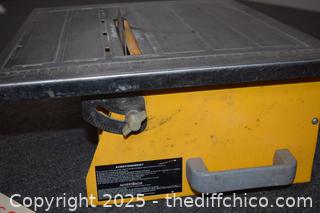 Work Force Tile Saw - Works