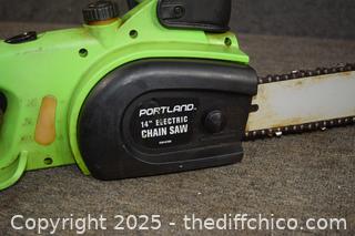 Working Electric Portland 14in Chain Saw