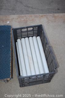 Plastic Shelving Unit-6 shelves-18 legs-36in x 24in