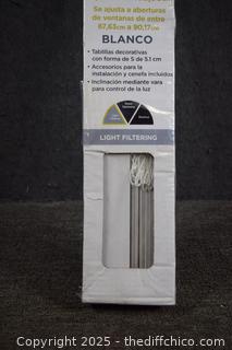 NIB Vinyl Blinds - 35in x 64in