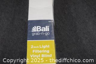 NIB Vinyl Blinds - 35in x 64in