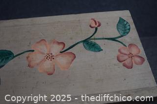 Wood Step Stool - 16in x 9in x 13in